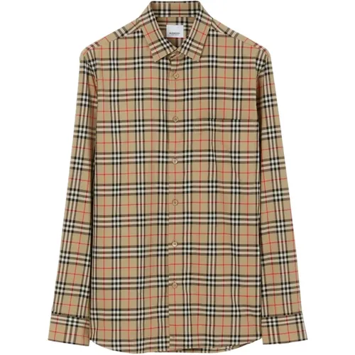 Vintage Check Muster Graues Hemd - Burberry - Modalova