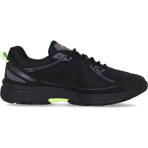 Schwarze/Limettengrüne Gel-Venture 6 Sneakers für Herren , Herren, Größe: 41 1/2 EU - ASICS - Modalova