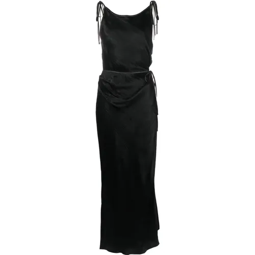 Satin Slip Dress , female, Sizes: S, XS - Acne Studios - Modalova