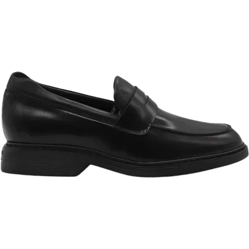 Schwarze Lederslipper mit geprägtem Monogramm , Herren, Größe: 39 1/2 EU - Hogan - Modalova