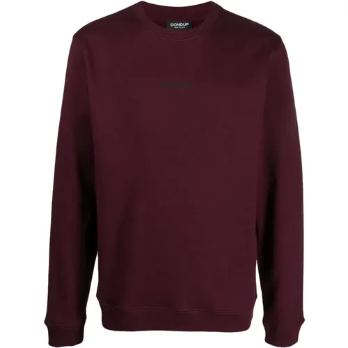 Bordeaux Crewneck Sweater , male, Sizes: L, M, 2XL - Dondup - Modalova