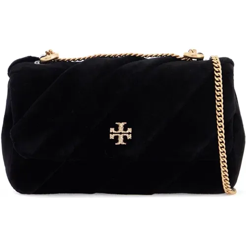 Velvet Mini Kira Handbag with Double T , female, Sizes: ONE SIZE - TORY BURCH - Modalova