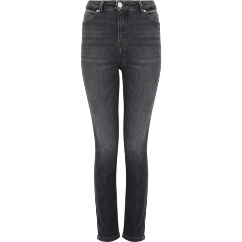 Graue Denim Jeans , Damen, Größe: W28 - pinko - Modalova