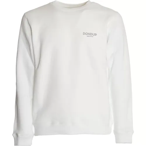 Weiße Crewneck Sweatshirt Ultimativer Komfort Stil - Dondup - Modalova