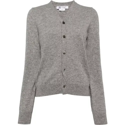 Grey Sweaters for Stylish Look , female, Sizes: L, S - Comme des Garçons - Modalova