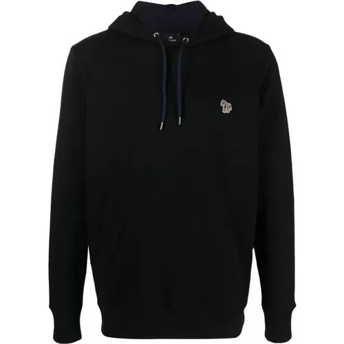 Schwarze Pullover mit Kapuze , Herren, Größe: L - PS By Paul Smith - Modalova