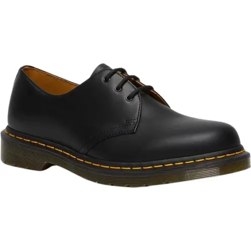 Schwarze Glatt-Schuhe , Herren, Größe: 36 EU - Dr. Martens - Modalova