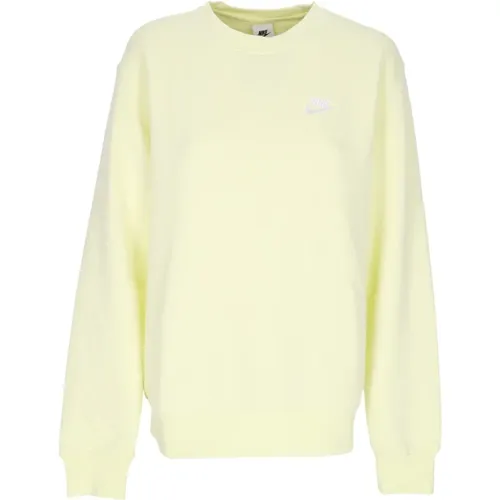 Grün/Weißer Rundhalsausschnitt-Sweatshirt , Herren, Größe: XL - Nike - Modalova