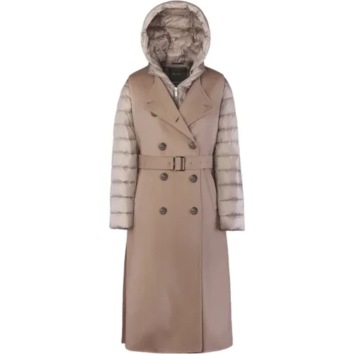 Vielseitiges Doppeltgewebtes Cashmere/Woll Gilet mit Abnehmbarer Daunenjacke,Down Coats - Moorer - Modalova