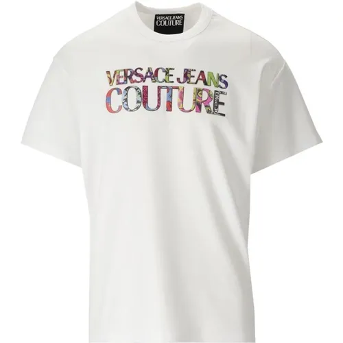 Multicolor 3D Logo T-Shirt , Herren, Größe: S - Versace Jeans Couture - Modalova