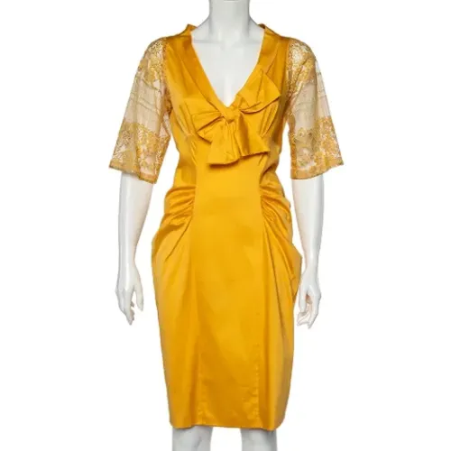 Pre-owned Baumwolle dresses , Damen, Größe: M - Moschino Pre-Owned - Modalova