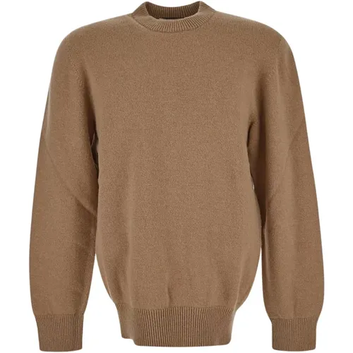 Woll Crewneck Strickpullover , Herren, Größe: L - Laneus - Modalova