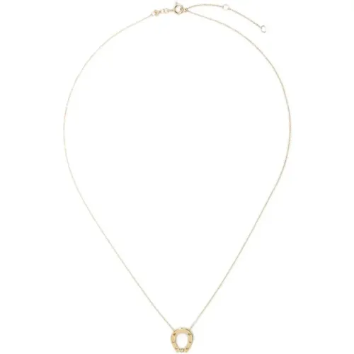 Gold Horseshoe Brillante Jewelry , female, Sizes: ONE SIZE - Aliita - Modalova