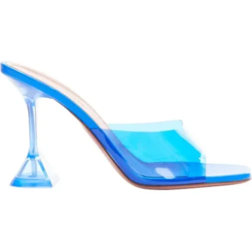 Pre-owned Plastic heels , female, Sizes: 4 1/2 UK - Amina Muaddi Pre-owned - Modalova