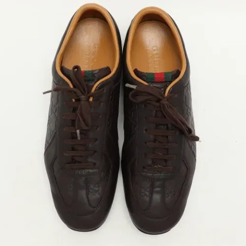 Pre-owned Leder sneakers - Gucci Vintage - Modalova