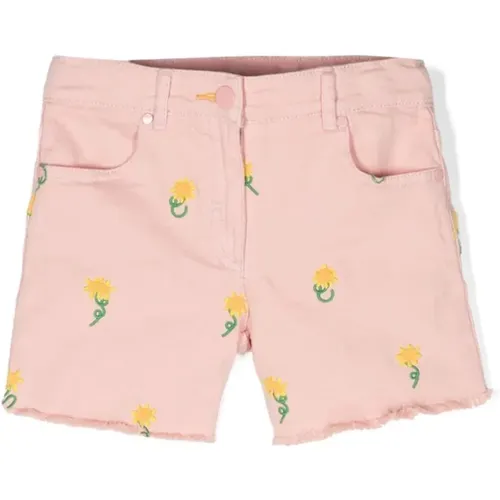 Rosa bestickte Shorts - Stella Mccartney - Modalova