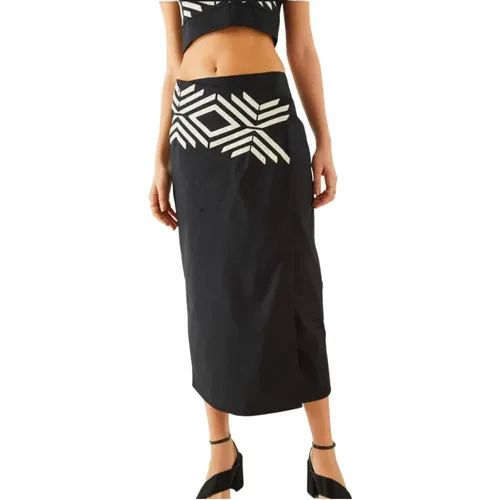 Midi Skirts , female, Sizes: XS, S - Souvenir - Modalova