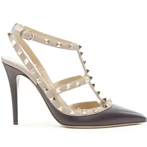 Pre-owned Leather heels , female, Sizes: 4 1/2 UK - Valentino Vintage - Modalova