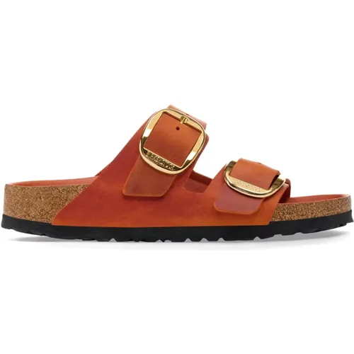 Burnt Leather Sandals , female, Sizes: 3 UK, 7 UK, 4 UK, 5 UK - Birkenstock - Modalova