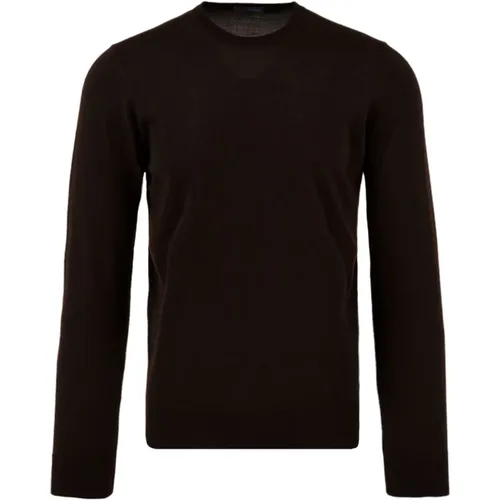 Dunkelbraune Pullover für Männer , Herren, Größe: 2XL - Drumohr - Modalova