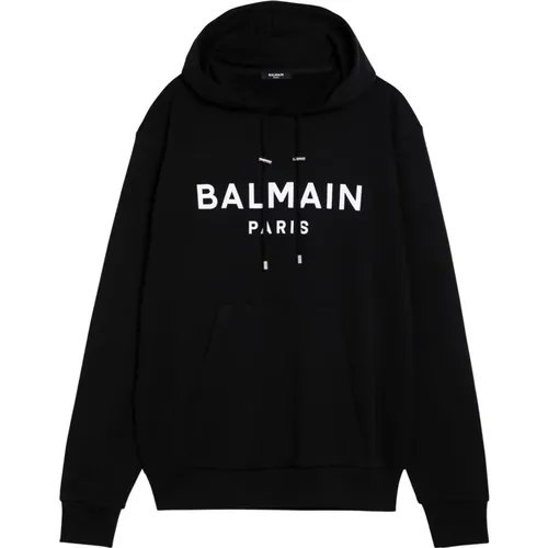 Hooded Sweatshirt , male, Sizes: L - Balmain - Modalova