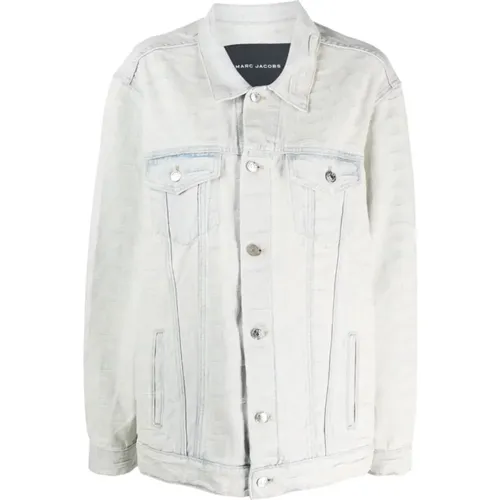 Monogram denim jacket , female, Sizes: XS, S, M - Marc Jacobs - Modalova