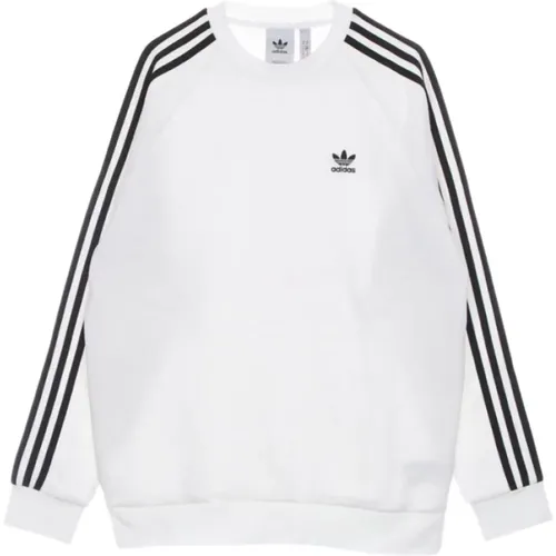 Stripes Crewneck Sweatshirt , Herren, Größe: S - Adidas - Modalova