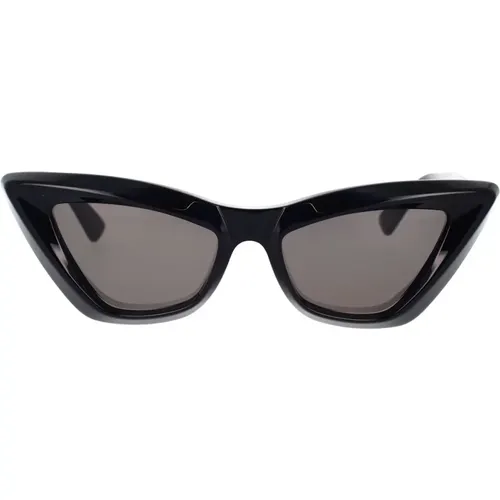 Trendy Cat-Eye Sunglasses Bv1101S 001 , female, Sizes: 53 MM - Bottega Veneta - Modalova