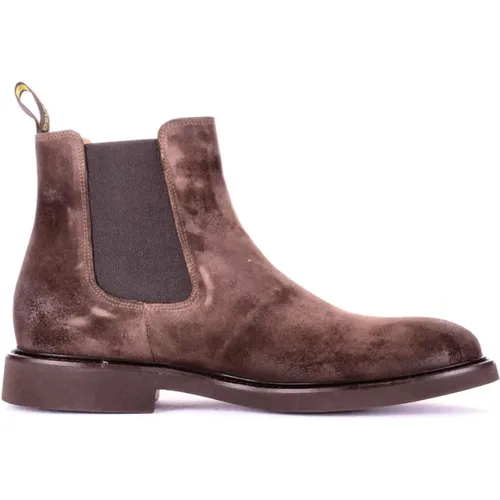 Dark Suede Boots , male, Sizes: 6 UK, 10 UK - Doucal's - Modalova