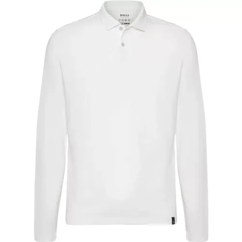 Long Sleeve Tops,Polo aus Performance-Piqué,Polo Shirts - Boggi Milano - Modalova