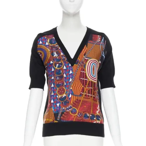 Pre-owned Silk tops , female, Sizes: S - Hermès Vintage - Modalova