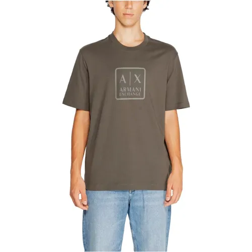 Herren T-Shirt Polo Herbst/Winter Kollektion , Herren, Größe: XL - Armani Exchange - Modalova