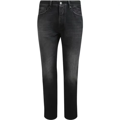 Schwarze Track Jeans mit seitlichen Streifen , Herren, Größe: W31 - Palm Angels - Modalova