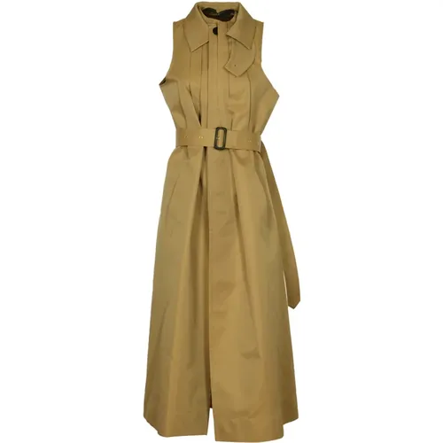 Cotton Gabardine Coat Dress , female, Sizes: L - Sacai - Modalova