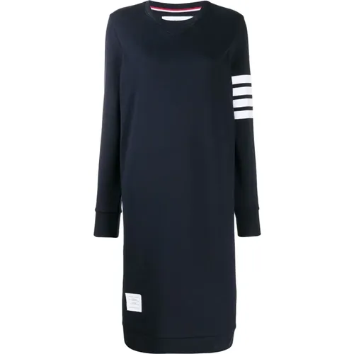 Striped Logo Dress , female, Sizes: 2XS - Thom Browne - Modalova