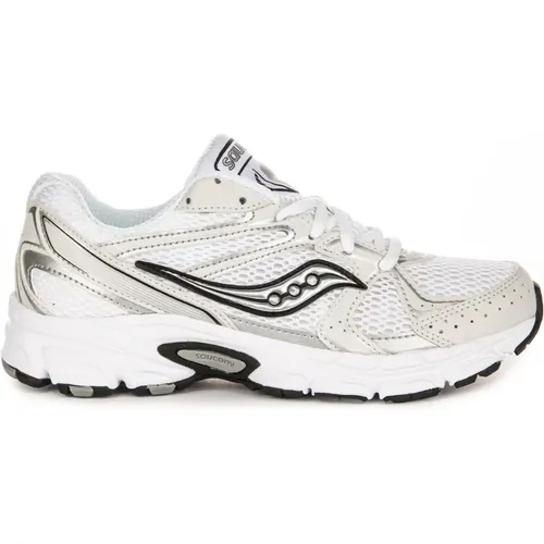 Iconic Metalic Details Silver Sneakers , female, Sizes: 10 UK, 5 UK, 11 1/2 UK, 9 UK, 5 1/2 UK, 4 1/2 UK, 7 UK, 6 UK, 8 UK, 7 1/2 UK, 9 1/2 UK - Saucony - Modalova