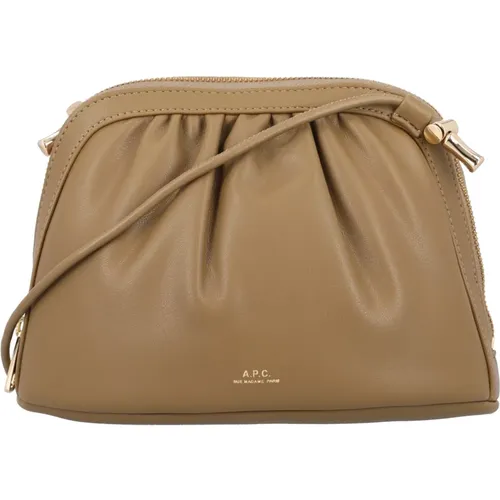 Light Khaki Ninon Handbag , female, Sizes: ONE SIZE - A.p.c. - Modalova