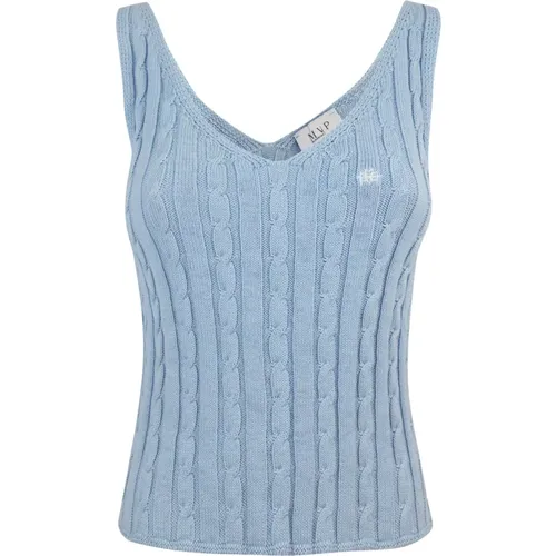 Clear V-Neck Top , female, Sizes: S, 2XS - MVP wardrobe - Modalova