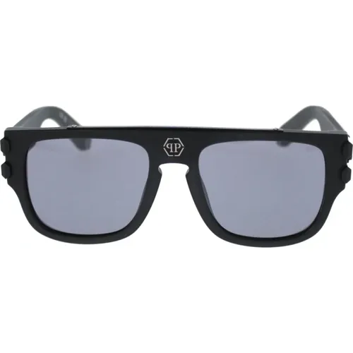 Men's Sunglasses - Iconic Style , male, Sizes: 55 MM - Philipp Plein - Modalova