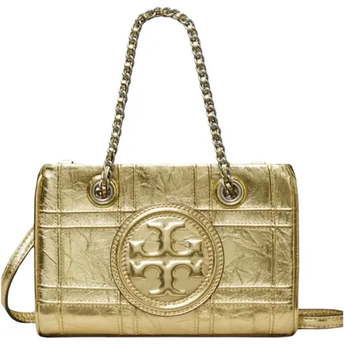 Gepolsterte Leder-Schultertasche mit Kette - TORY BURCH - Modalova