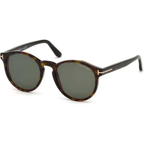 Ian Sunglasses Green Havana Frame , unisex, Sizes: 51 MM - Tom Ford - Modalova