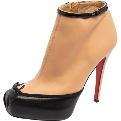 Pre-owned Leather boots , female, Sizes: 3 1/2 UK - Christian Louboutin Pre-owned - Modalova