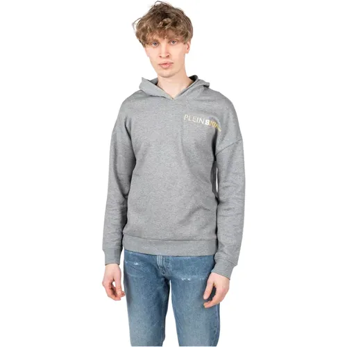 Bequemer und stilvoller Hoodie für Männer , Herren, Größe: L - Plein Sport - Modalova