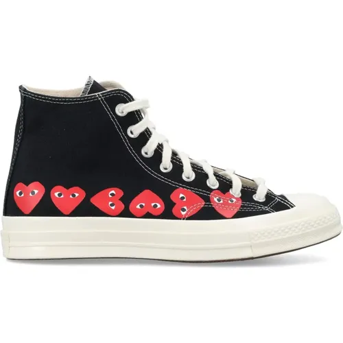 Multi Heart Hi-Top Sneakers , female, Sizes: 10 UK, 5 UK, 12 UK, 11 UK - Comme des Garçons Play - Modalova