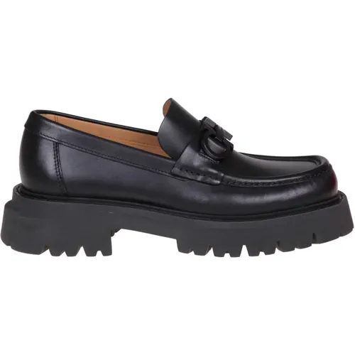 Calf Leather Loafers , female, Sizes: 8 UK, 7 1/2 UK, 6 1/2 UK - Salvatore Ferragamo - Modalova