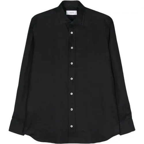 Schwarzes Hemd für Männer,Weißes Herrenhemd,810 Hellblau Hemd - Lardini - Modalova
