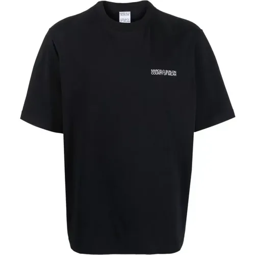 Ss22 Cotton T-Shirt , male, Sizes: M, XS, L, S, XL - Marcelo Burlon - Modalova