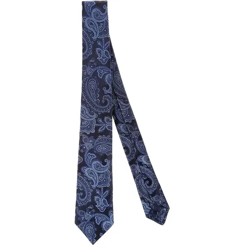 Origami Shape Silk Tie , male, Sizes: ONE SIZE - Kiton - Modalova