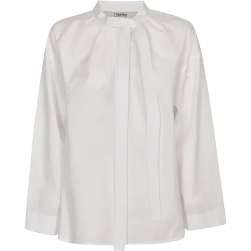 Cotton Poplin Shirt , female, Sizes: S - Max Mara - Modalova