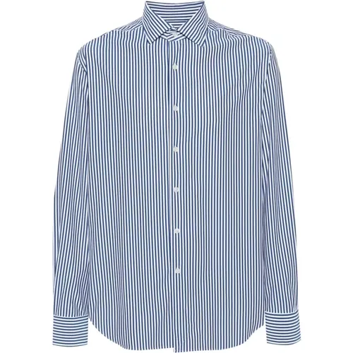Stretch striped shirt , male, Sizes: L, 2XL, 3XL - Xacus - Modalova